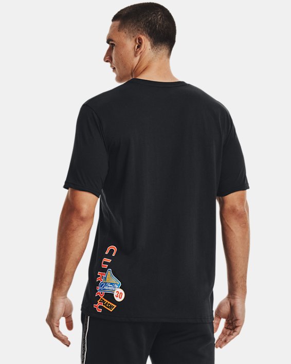 Men's Curry Graphic Short Sleeve T-Shirt, Black, pdpMainDesktop image number 1
